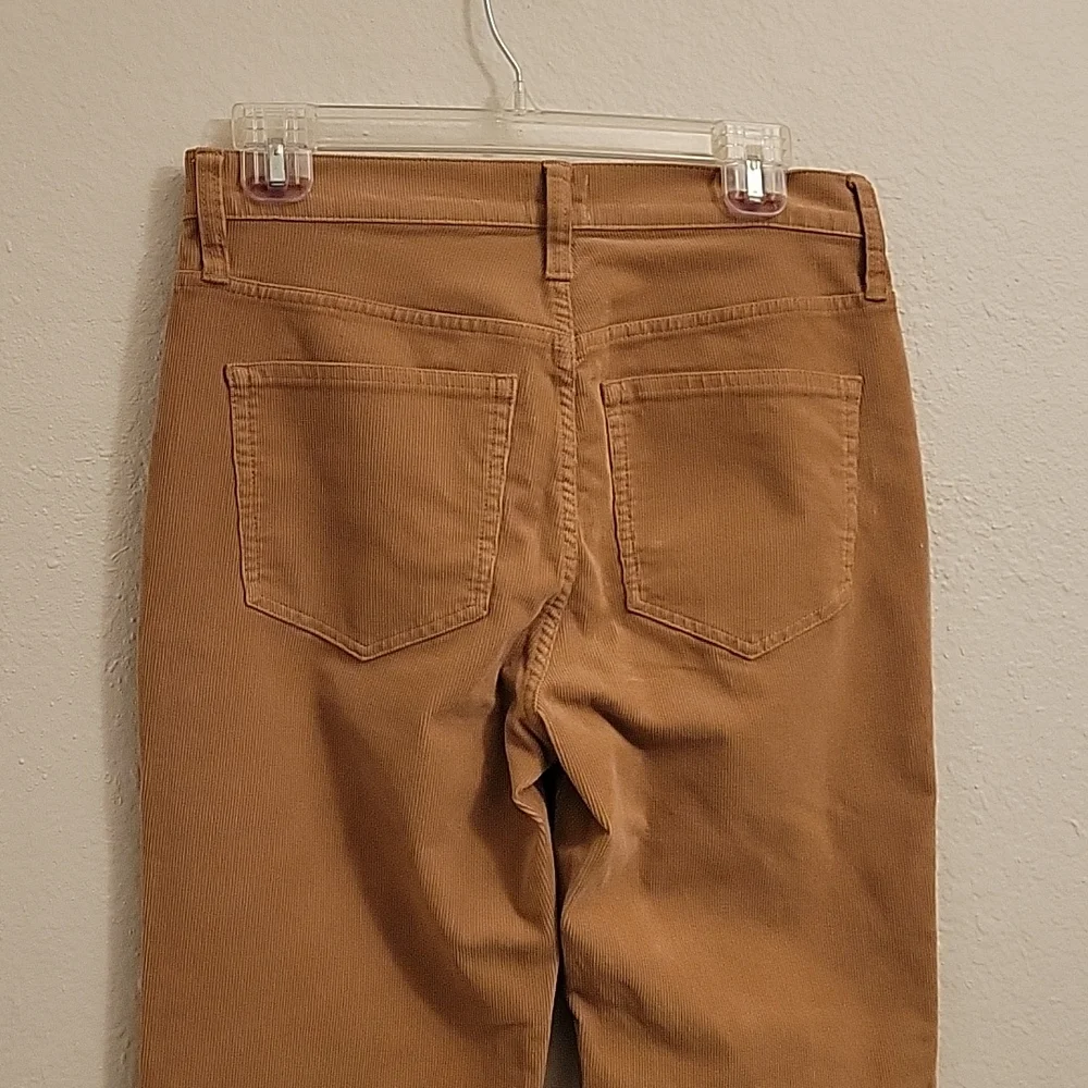 High-rise slim demi-boot pant in corduroy - J.Crew - Size 27 - Camel Color -